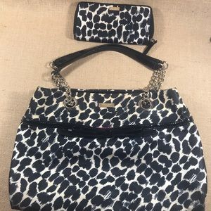 Kate Spade Leopard Purse and Wallet Set